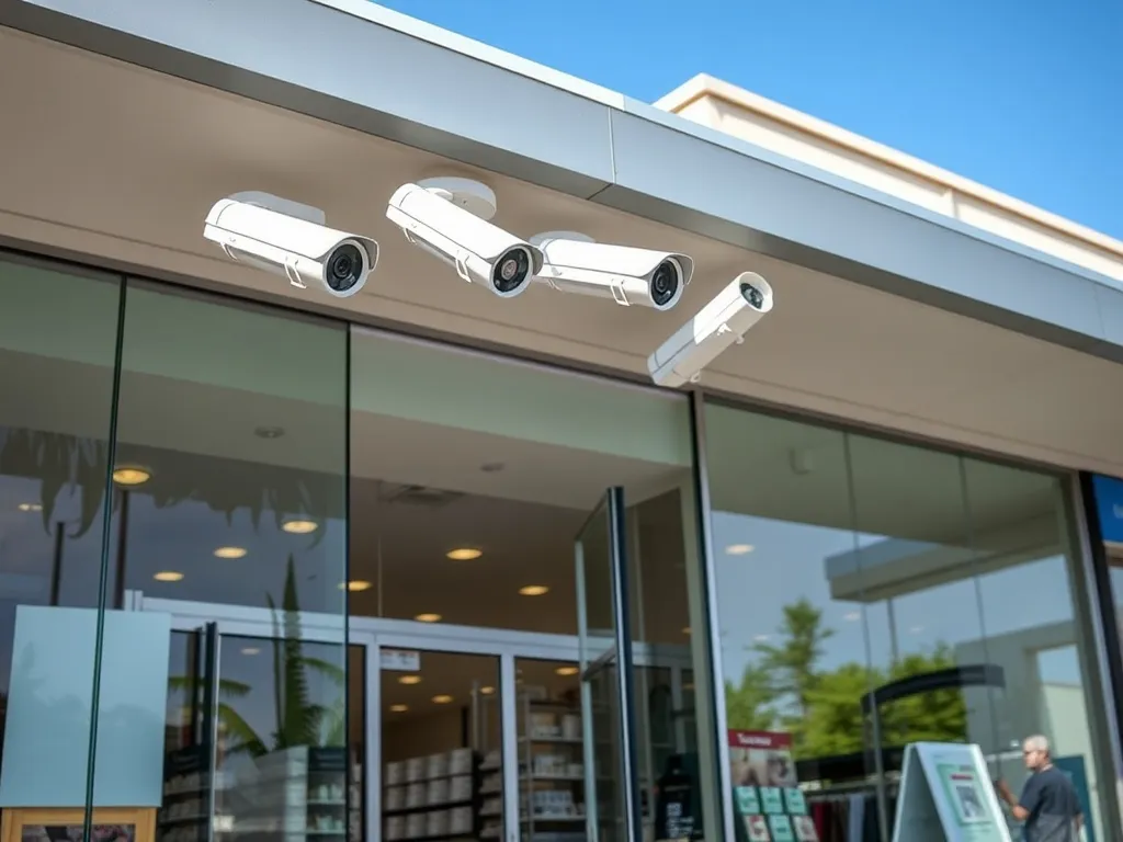 Plano Texas residential neighborhood with tree-lined streets and professional home security systems