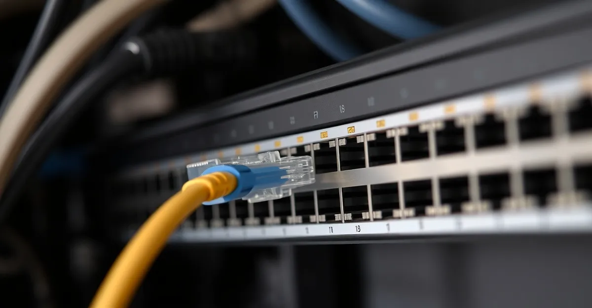 Professional Cat6 cable installation for modern IP camera system upgrade