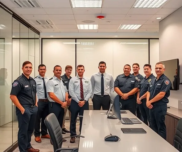 Office security monitoring station with commercial CCTV installation Fort Worth